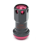 20Pcs Pink Aluminum M12x1.25 Close-End Rim Lug & Lock Nuts for Universal