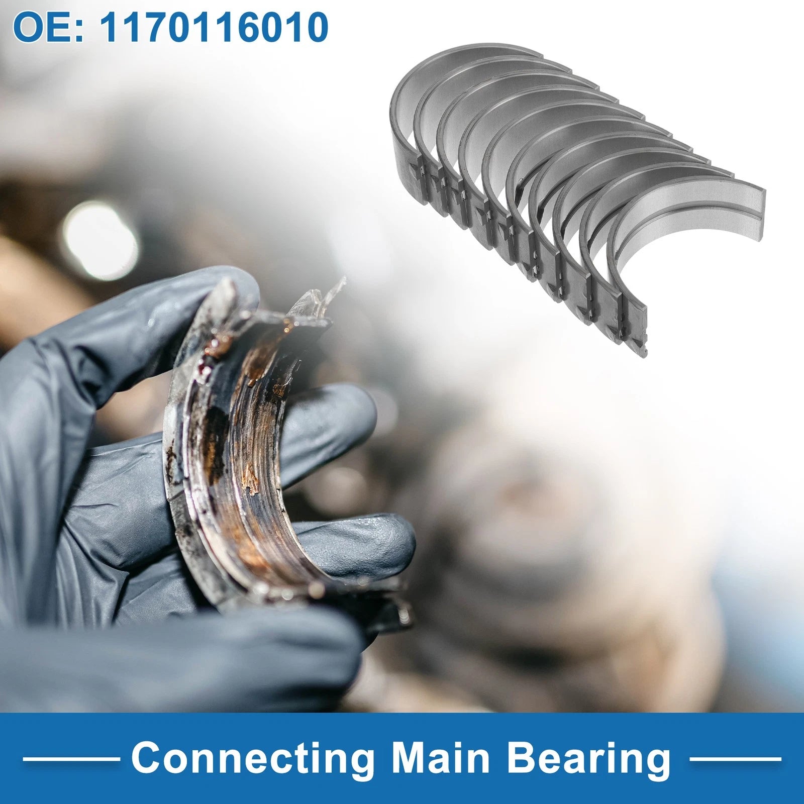 Main Bearing Set No. 1170116010 for Toyota Celica (1990–1998)