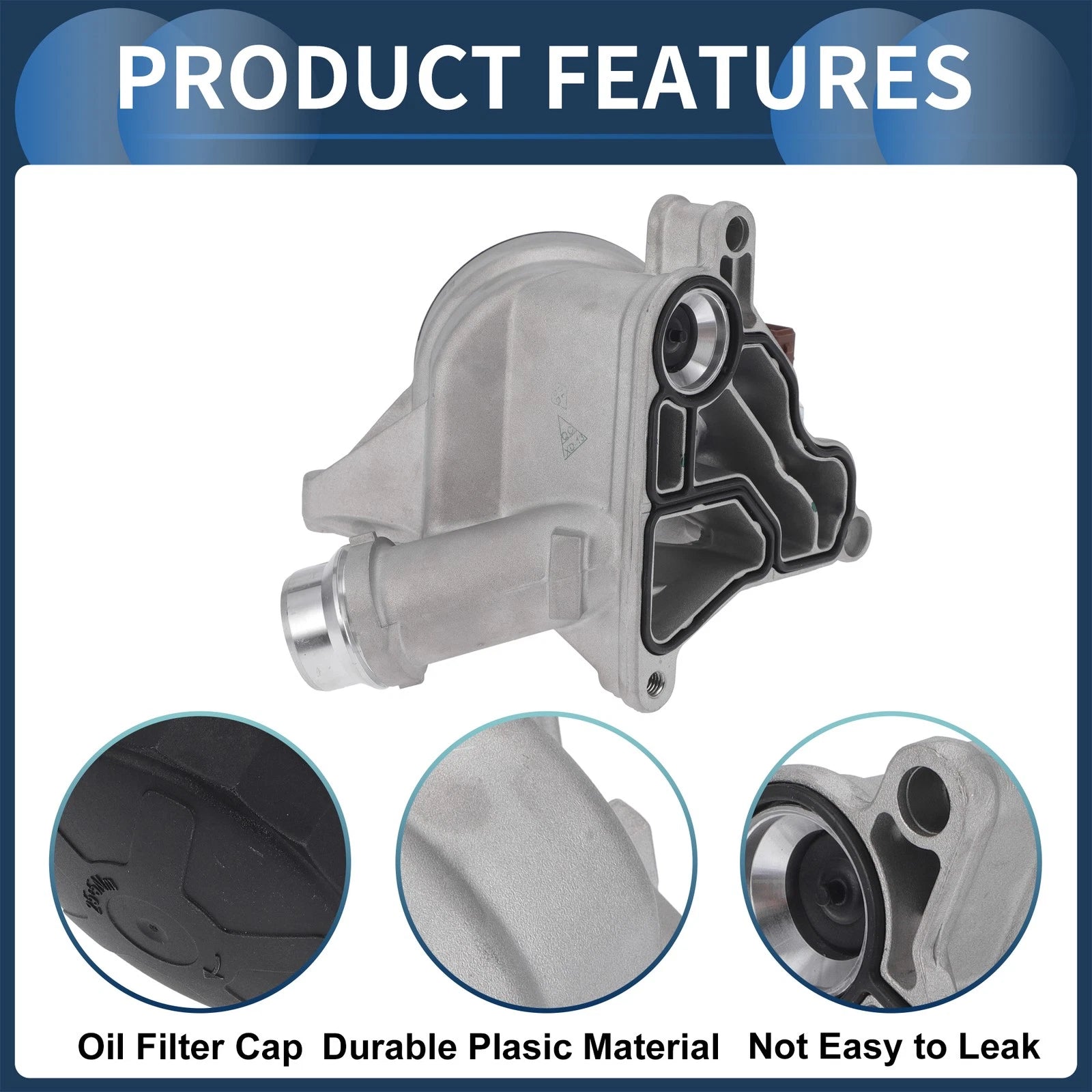Engine Oil Filter Base Housing Assembly with Sensors No. 11428637812 for BMW 128i (2008–2013)