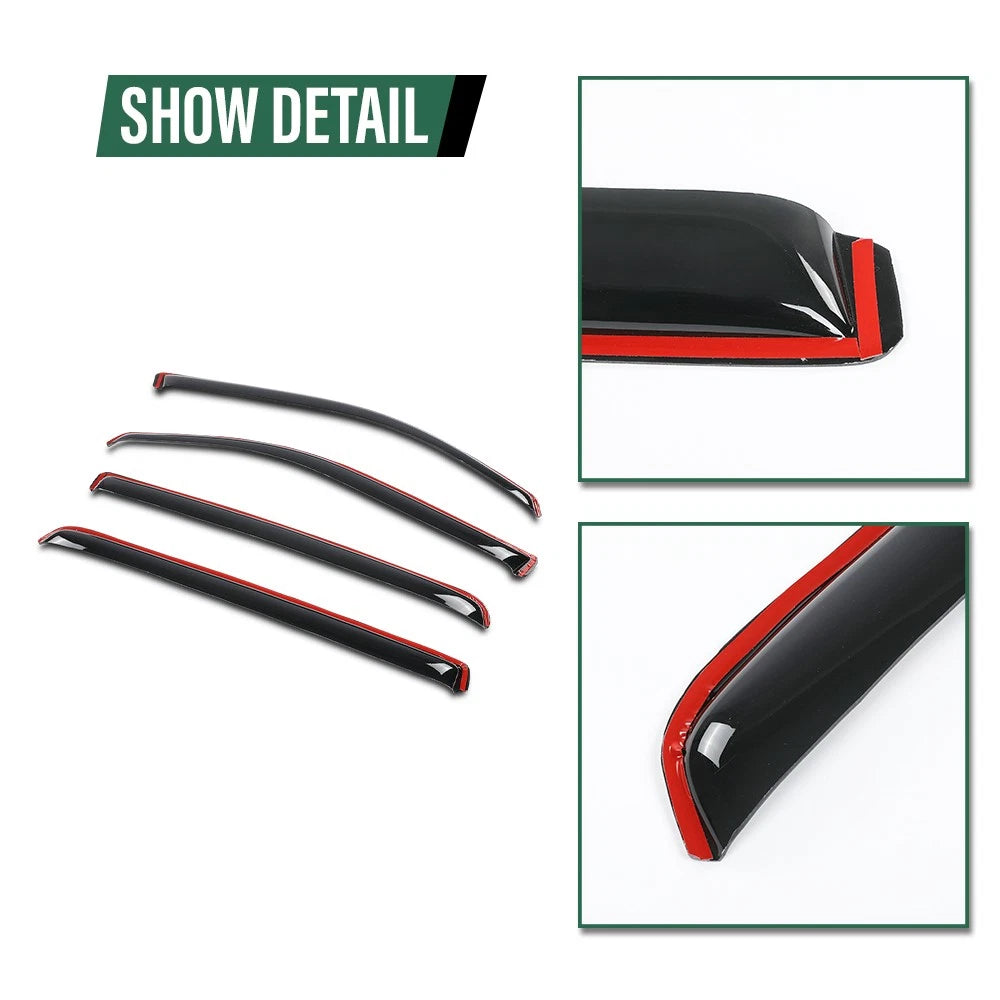 Set of 4 Rain Guards for Ram 1500 Crew Cab (2019–2025)