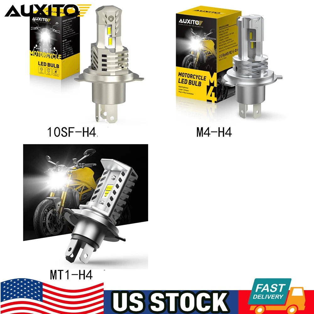 H4 6500K LED Hi-Lo Beam Headlight Bulb for Motorcycle