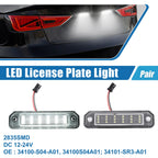 1 Pair White LED License Plate Light Assembly 34100-S04-A01 for Honda 