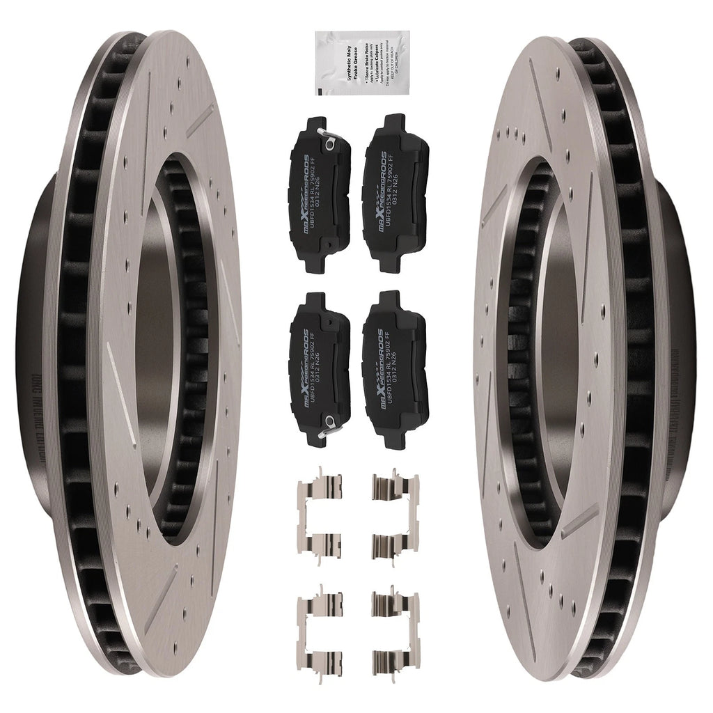 Front Brake Rotors & Ceramic Pads Set for Toyota Prius (2004–2009)