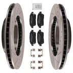 Front Brake Rotors & Ceramic Pads Set for Toyota Prius (2004–2009)
