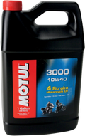 MOTUL 3000 10W-40 Mineral 4T Engine Oil for Motorcycles (1 Gallon) 107693