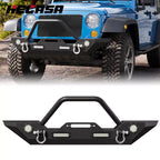 Front/Rear Bumper for Jeep Wrangler JK Unlimited (2007-2018) with LED Lights