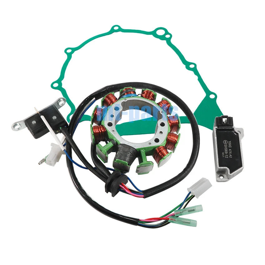 Magneto Stator, Regulator Rectifier, Gasket for Yamaha SRX400 SRX600SC (1985–1988)