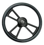Steering Wheel Cover 18 Inch Black Carbon Fiber for Peterbilt Kenworth ( )