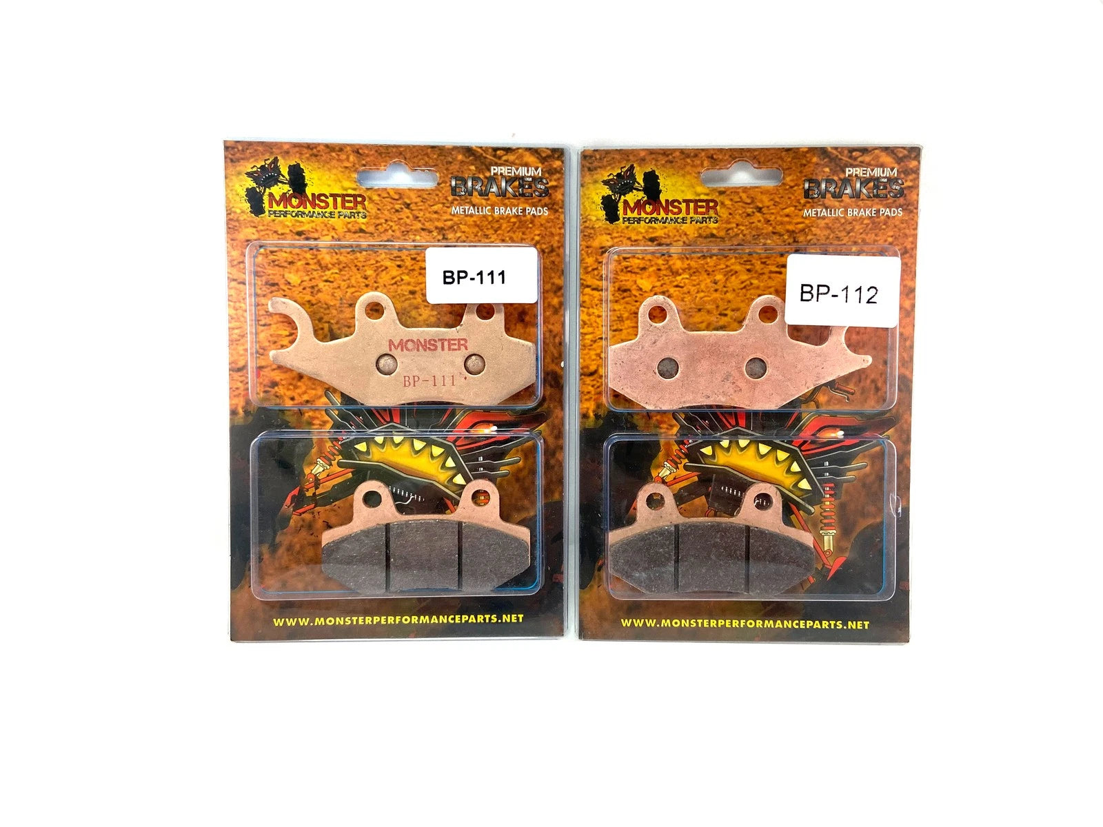 Set of 4 Front Brake Pads for Kawasaki (43082-0022, 43082-0023)