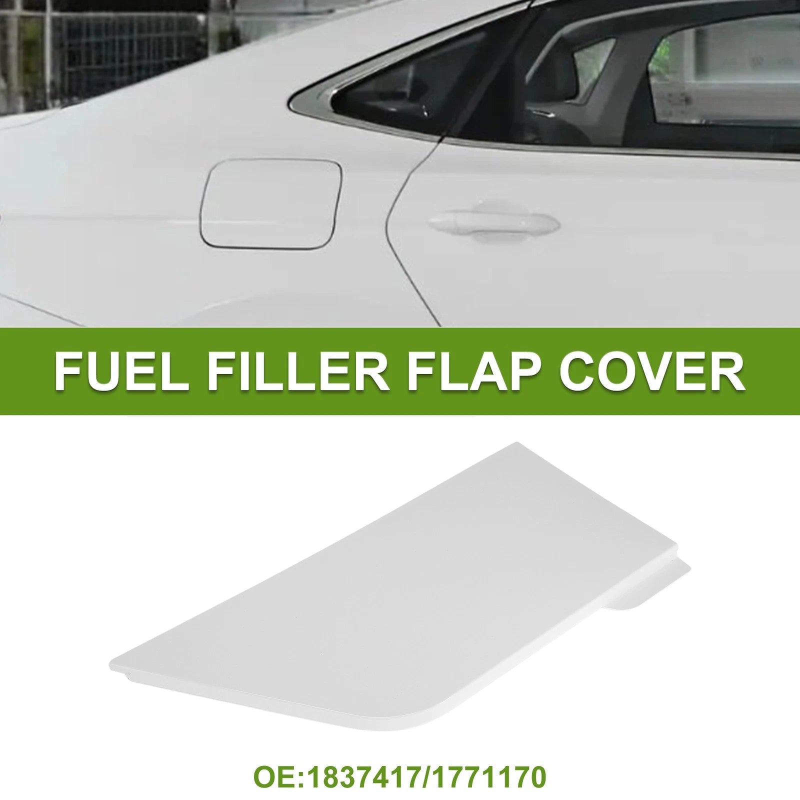 Fuel Tank Door Cap for Ford Transit Custom (2012–2016) White