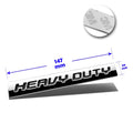 HVDT Polished Metal 3D Decal Black Emblem for GMC Chevrolet