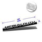 HVDT Polished Metal 3D Decal Black Emblem for GMC Chevrolet