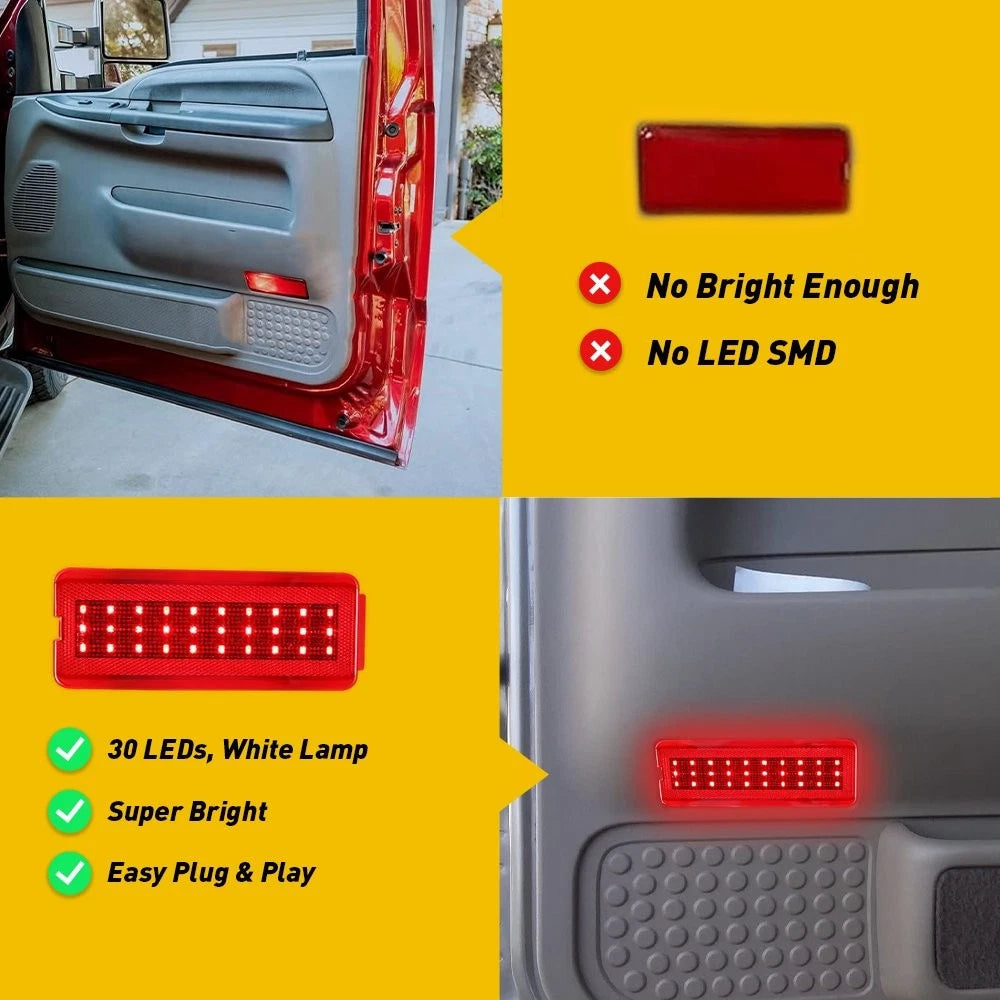 LED Waterproof Interior Door Panel Light for Ford F450 Super Duty (1999–2007)