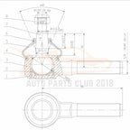Set of 8 Ball Joints Tie Rods Sway Bars for Chevy Corvette (1963–1982)