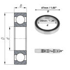 Deep Groove Ball Bearing P5 for Scooter Skateboard Wheel (35x47x7mm)