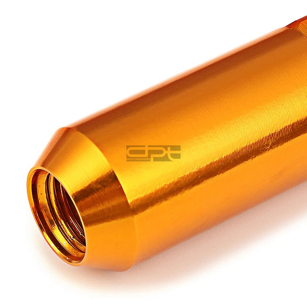 20 PC Open End M12x1.25 60mm Tall Orange Hexagon Lug Nuts for JDM Vehicles