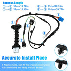 2 x Rear Door Harnesses with Connectors for Dodge RAM 1500 2500 3500 (2002-2023)