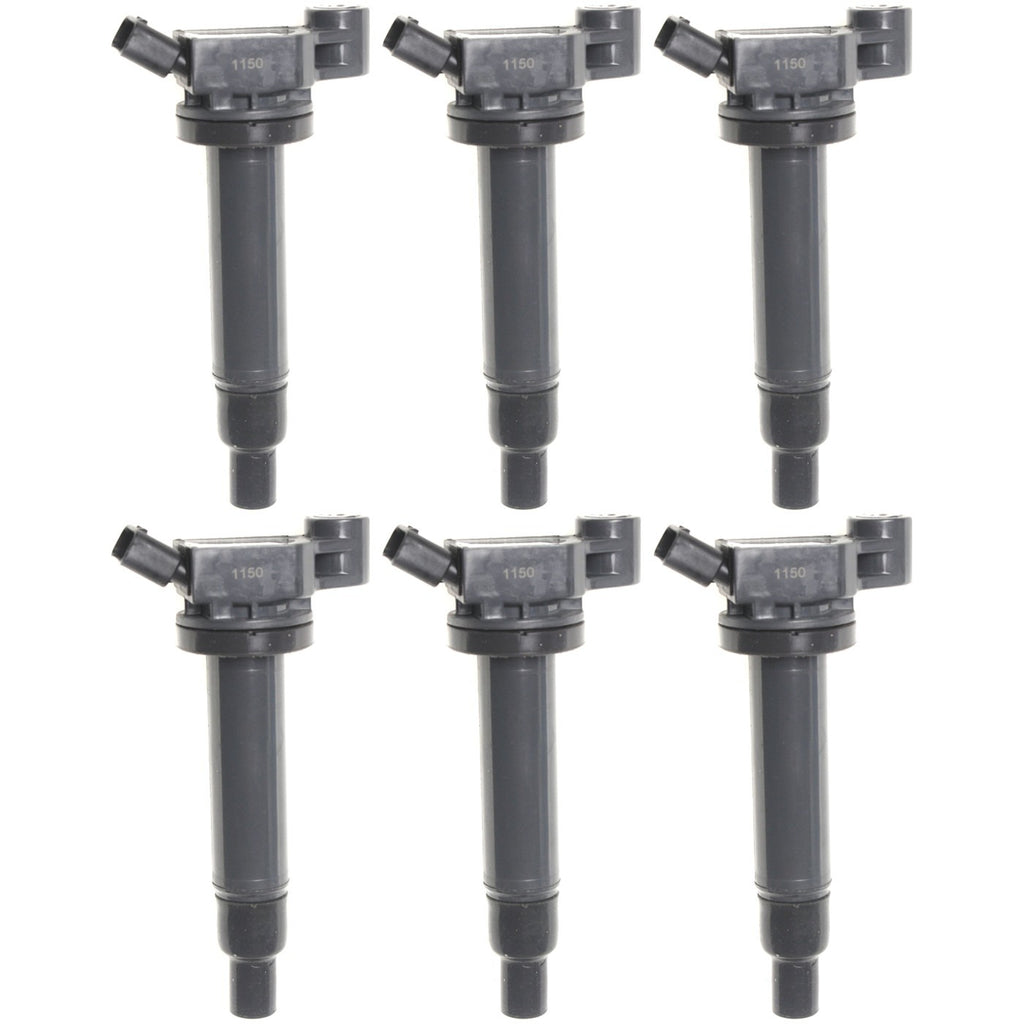 Ignition Coils Set of 6 for Lexus RX400h, Toyota Highlander, Solara, Sienna, RX330