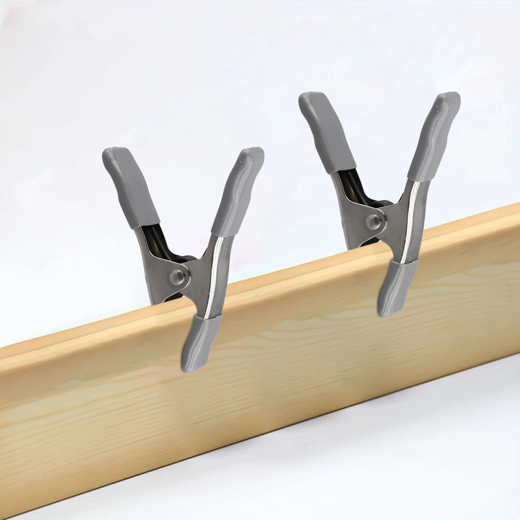 Set of 4 Heavy Spring Clamps for DIY Woodworking and Photography