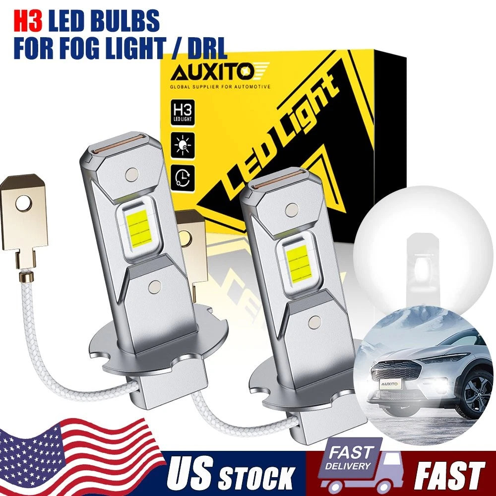 2X H3 LED Fog Light Bulbs for