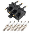 1 Ignition Coil 6 Spark Plugs for Dodge Grand Caravan (2001–2010)