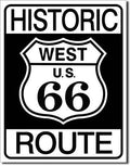 Vintage Route 66 Tin Metal Sign Marker 1036