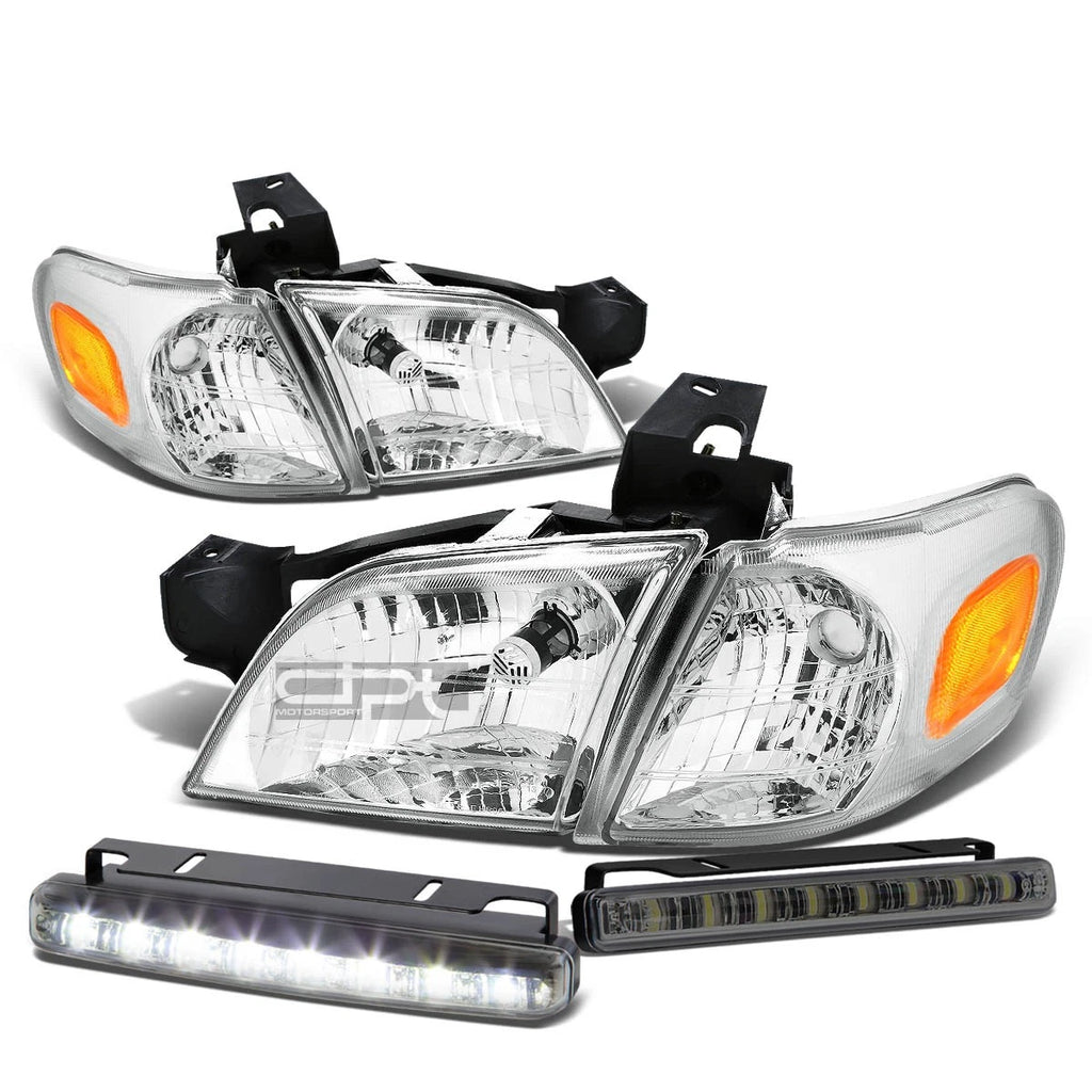 Chrome Headlight + Amber Corner + LED DRL Fog Light Set for Venture/Silhouette (1997–2005)