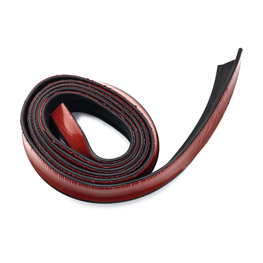 2.5M Front Bumper Lip Splitter Body Spoiler Chin Skirt Universal Black