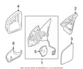Left Door Mirror Base 2048106176 for Mercedes
