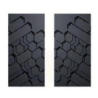 2X Customizable Metal Car Stickers for B Pillar Decoration