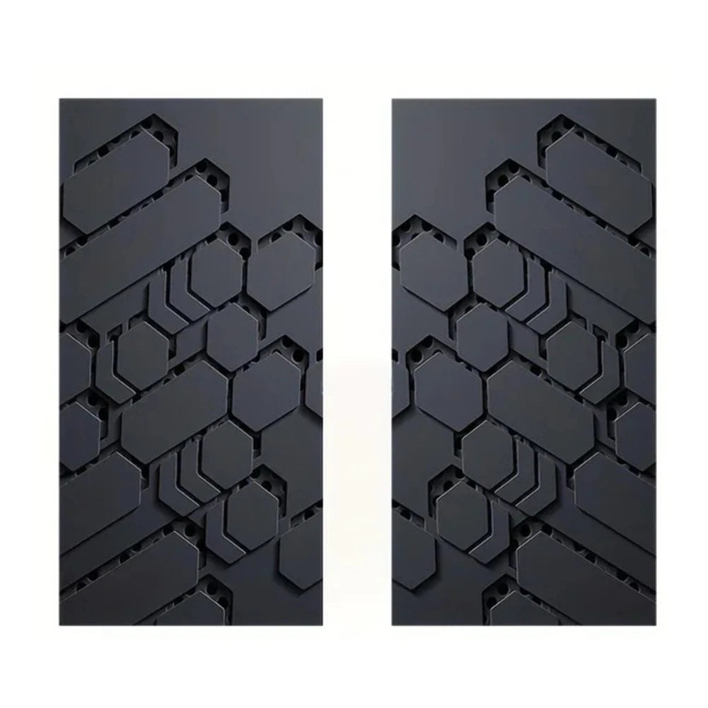 2X Customizable Metal Car Stickers for B Pillar Decoration