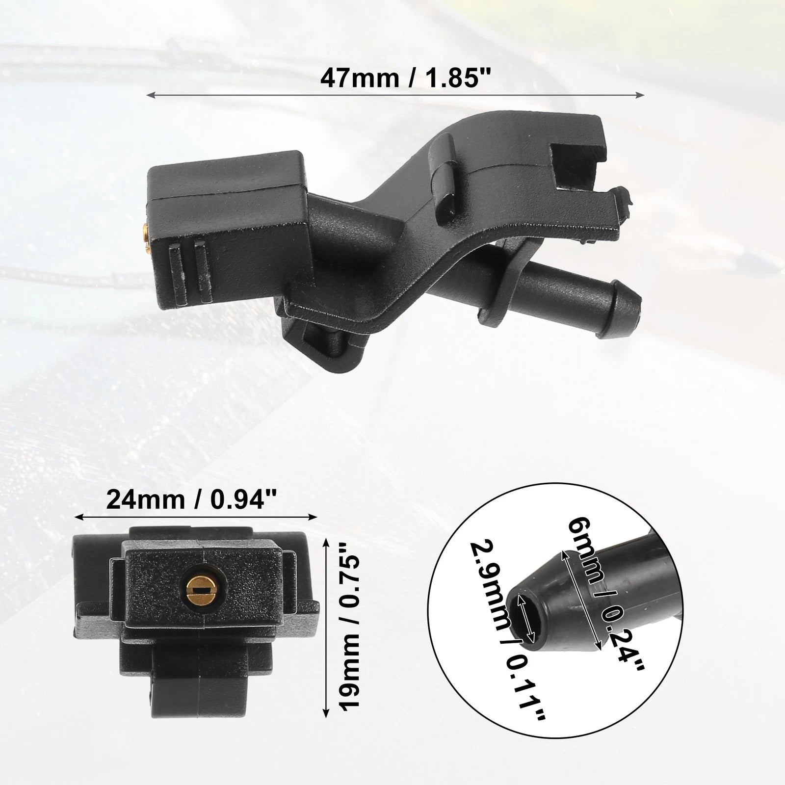 Windshield Wiper Washer Nozzle Spray Jet for Toyota Camry (2007–2015) No. 8538112300