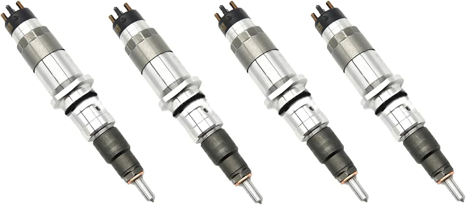 Set of 4 Fuel Injectors 0445120455 5367161 for Cummins QSB4.5, QSB6.7