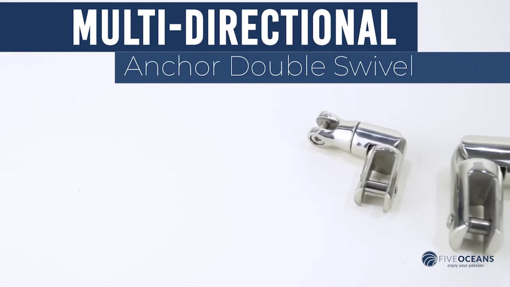Boat Anchor Chain Swivel Connector for Multidirectional Use (1/4" to 5/16")