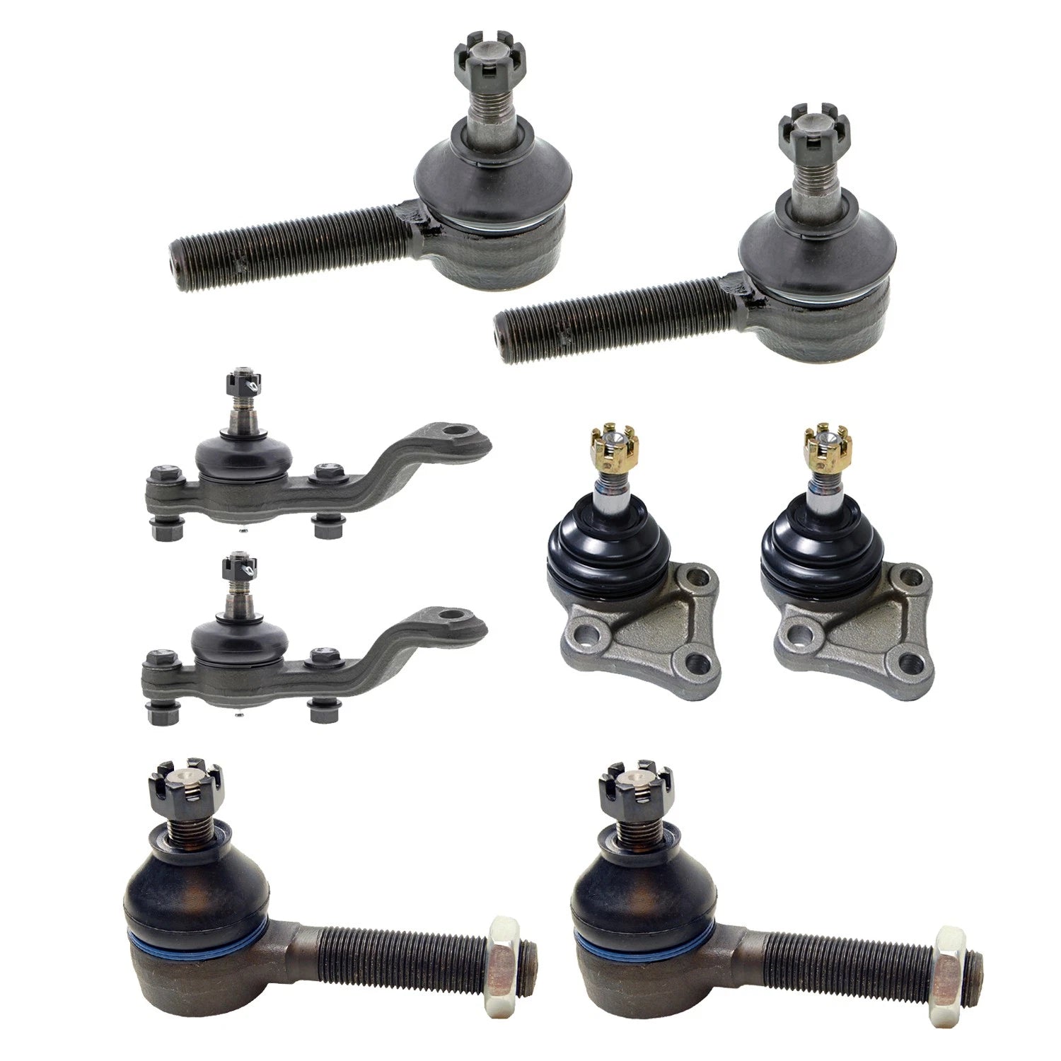 Mevotech Tie Rod Ends & Ball Joint Kit for Ford Courier Mazda B1600 B2000 (1972–1985)
