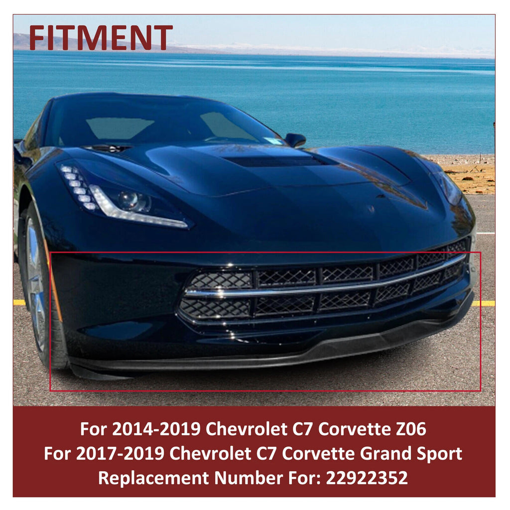Front Lip Spoiler Splitter for Chevrolet Corvette C7 (2014–2019)