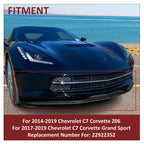 Front Lip Spoiler Splitter for Chevrolet Corvette C7 (2014–2019)