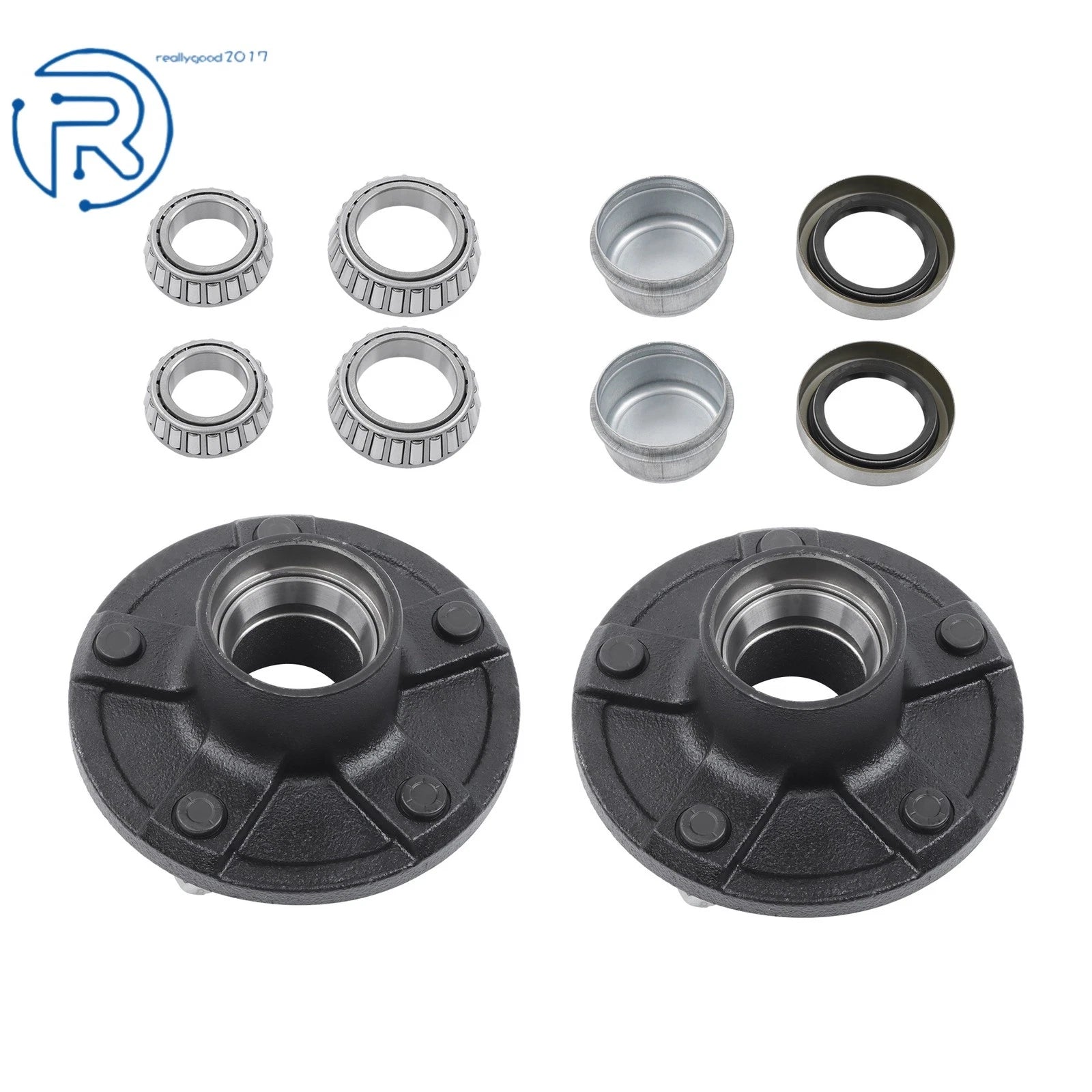 5 Lug Trailer Idler Hub Kit for 3500lb Axle (5 on 5.5)