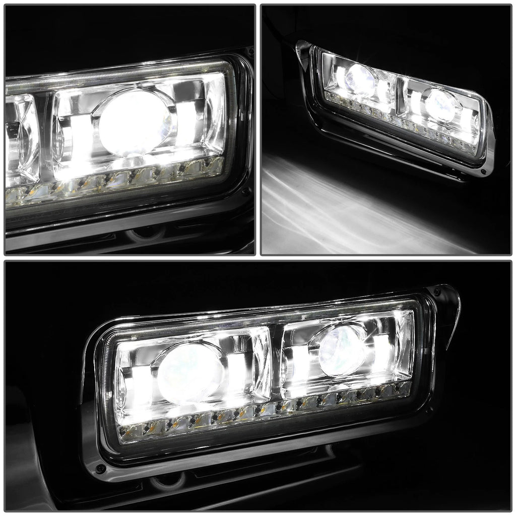 LED DRL Sequential Signal Projector Headlight for Peterbilt 359/379/389 (1981–2021)