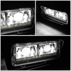 LED DRL Sequential Signal Projector Headlight for Peterbilt 359/379/389 (1981–2021)