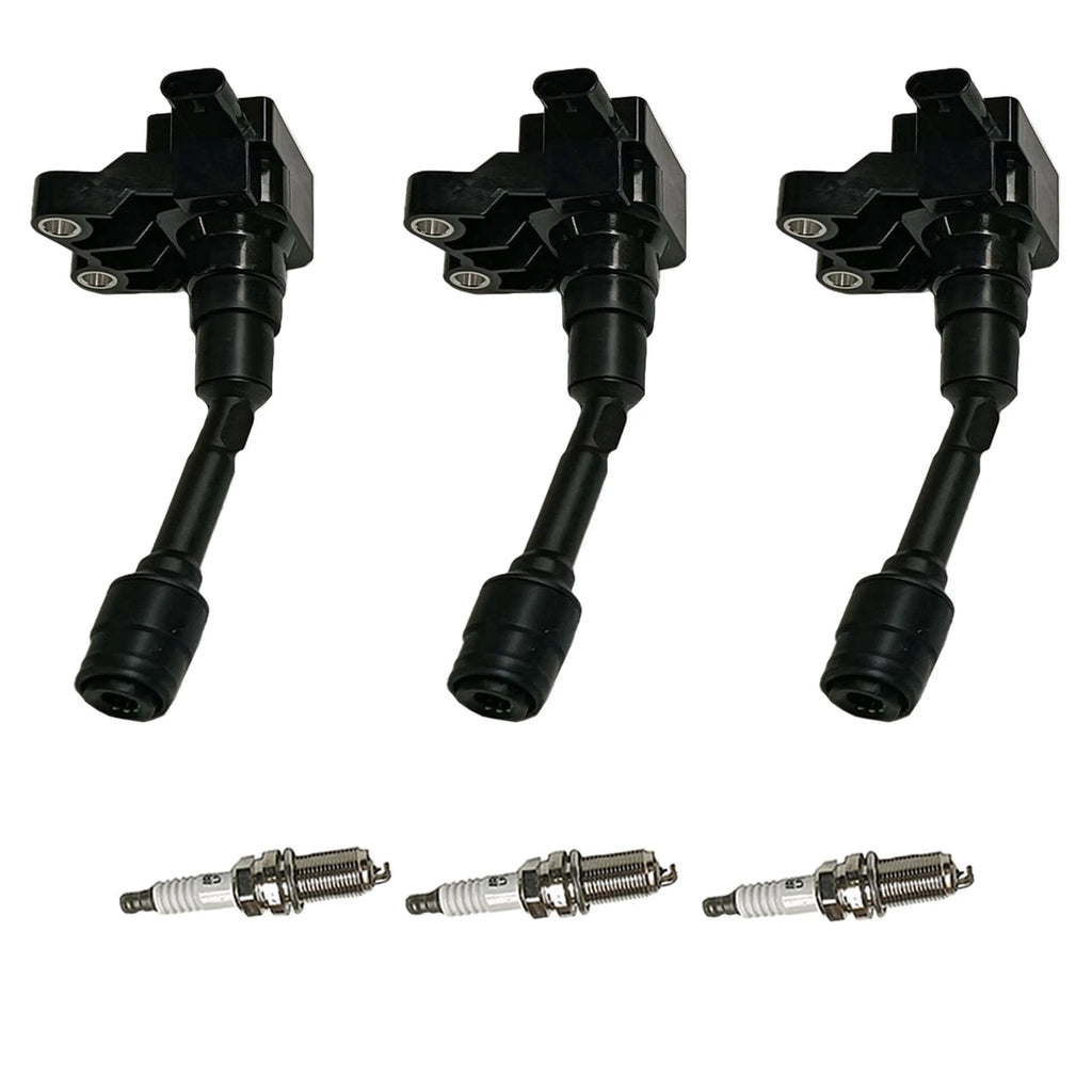 3X Ignition Coil and Spark Plug for Ford Fiesta, Focus (2016-2017)