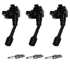 3X Ignition Coil and Spark Plug for Ford Fiesta, Focus (2016-2017)