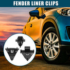 8 Pcs Fender Liner Clips for Toyota FJ (2007–2014) No. 61118-35010 Black