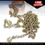 2X 3/8" G70 Tow Chain for Flatbed Truck Trailer