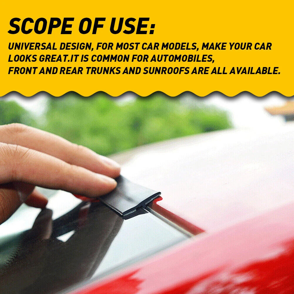 Set of 4 Windshield Rubber Molding Seal Trim for Universal Fit