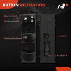 Front Left Power Window Switch for Nissan Leaf (2011-2013)