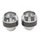 Front Fork Frame Sliders for - Silver, Pair