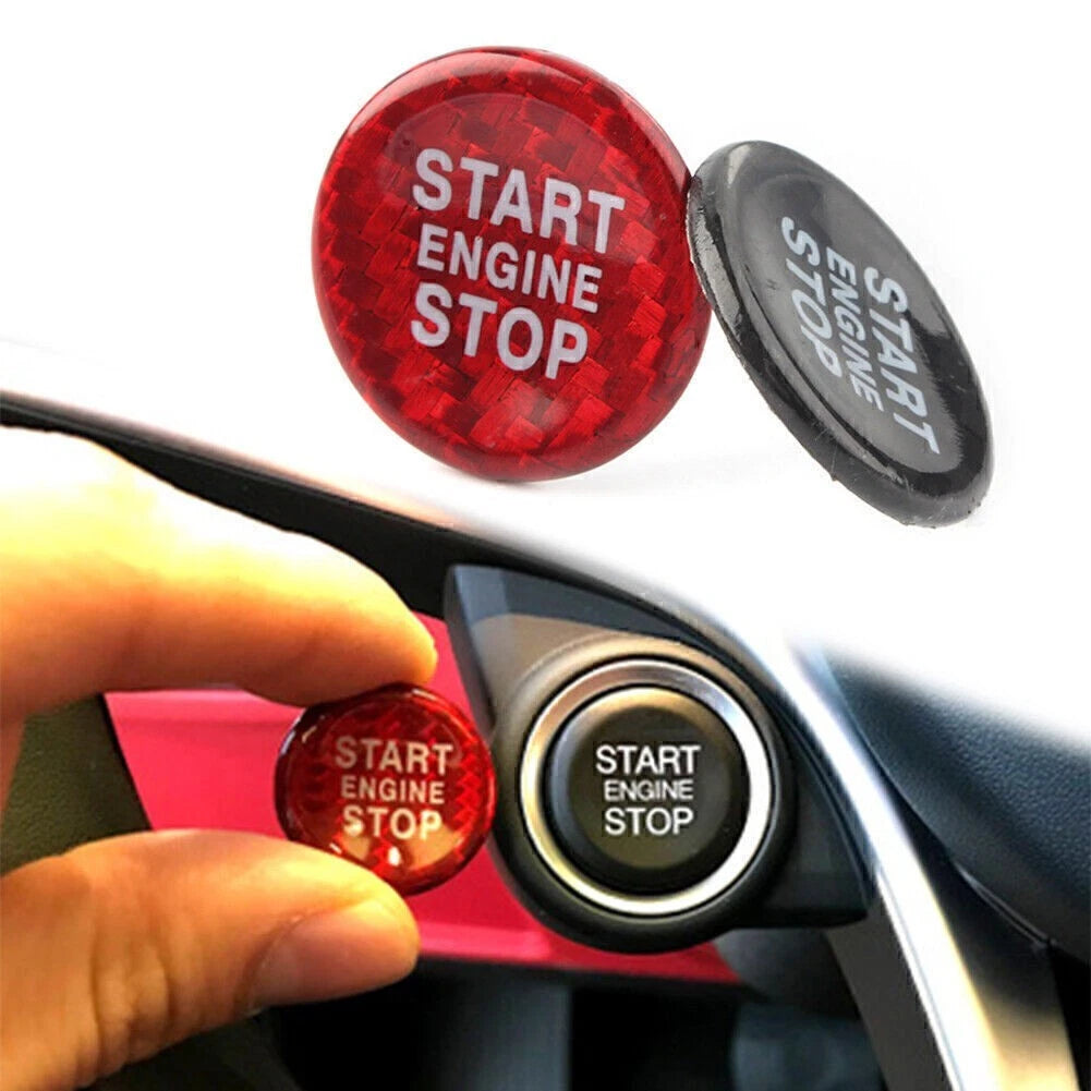Ignition Start Button Cover Cap Sticker for Alfa Romeo Giulia Stelvio (2017–2023)