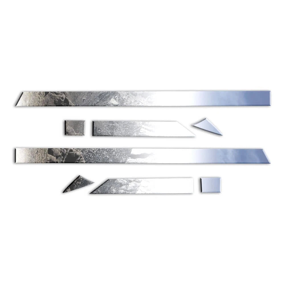 Diamond Grade 8pc 2 1/4" Accent Trim for 2014-18 GMC Sierra Regular Cab 6.8' Bed