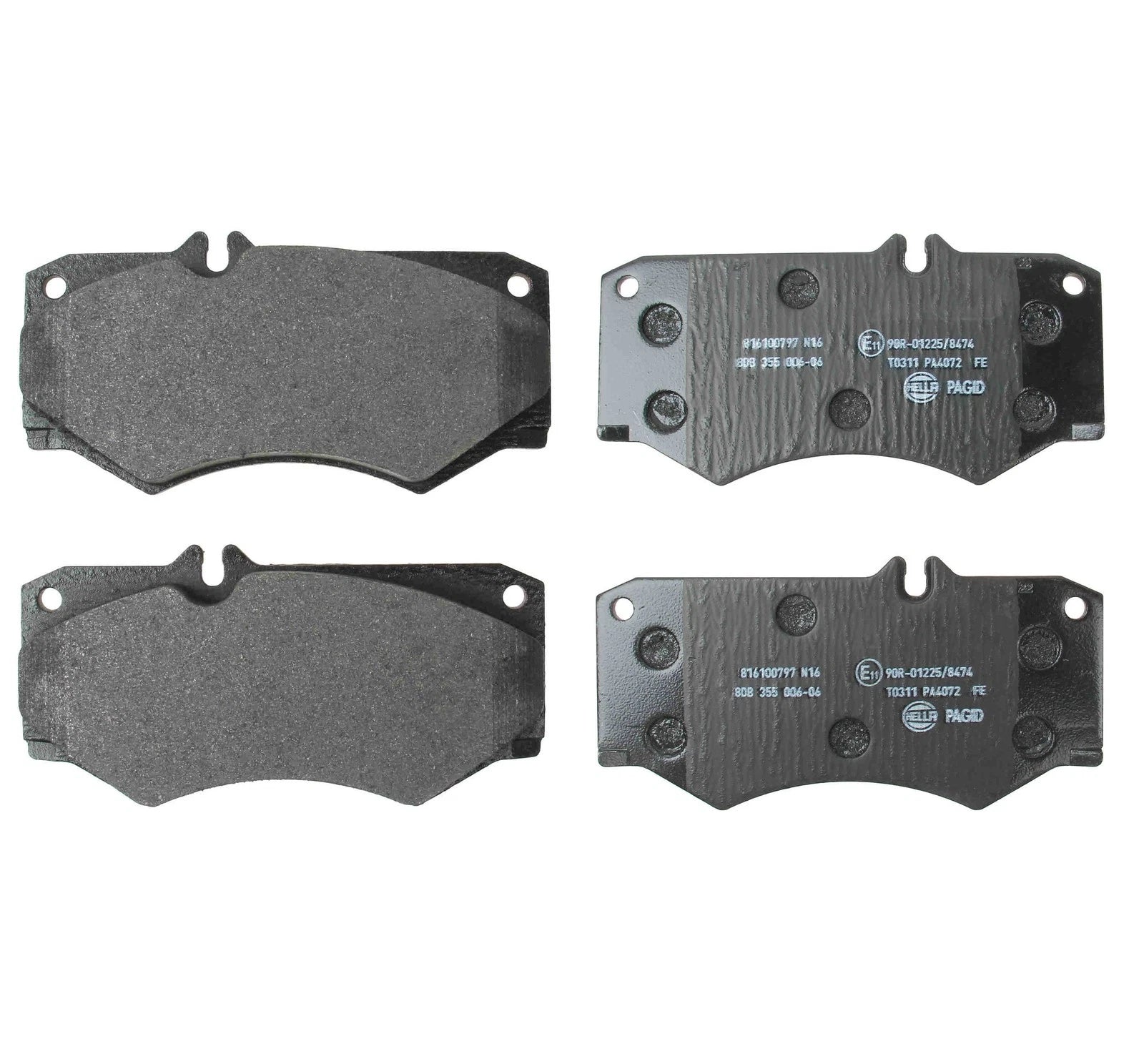 Set of 4 Front Disc Brake Pads for Mercedes-Benz G500, G550 (2002–2018)